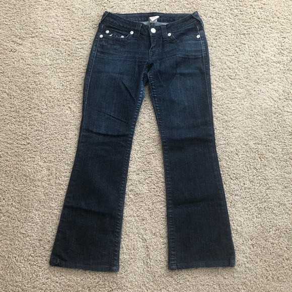 ⭐️True Religion Boot Cut Jeans with Silver Sequins - Picture 4 of 13